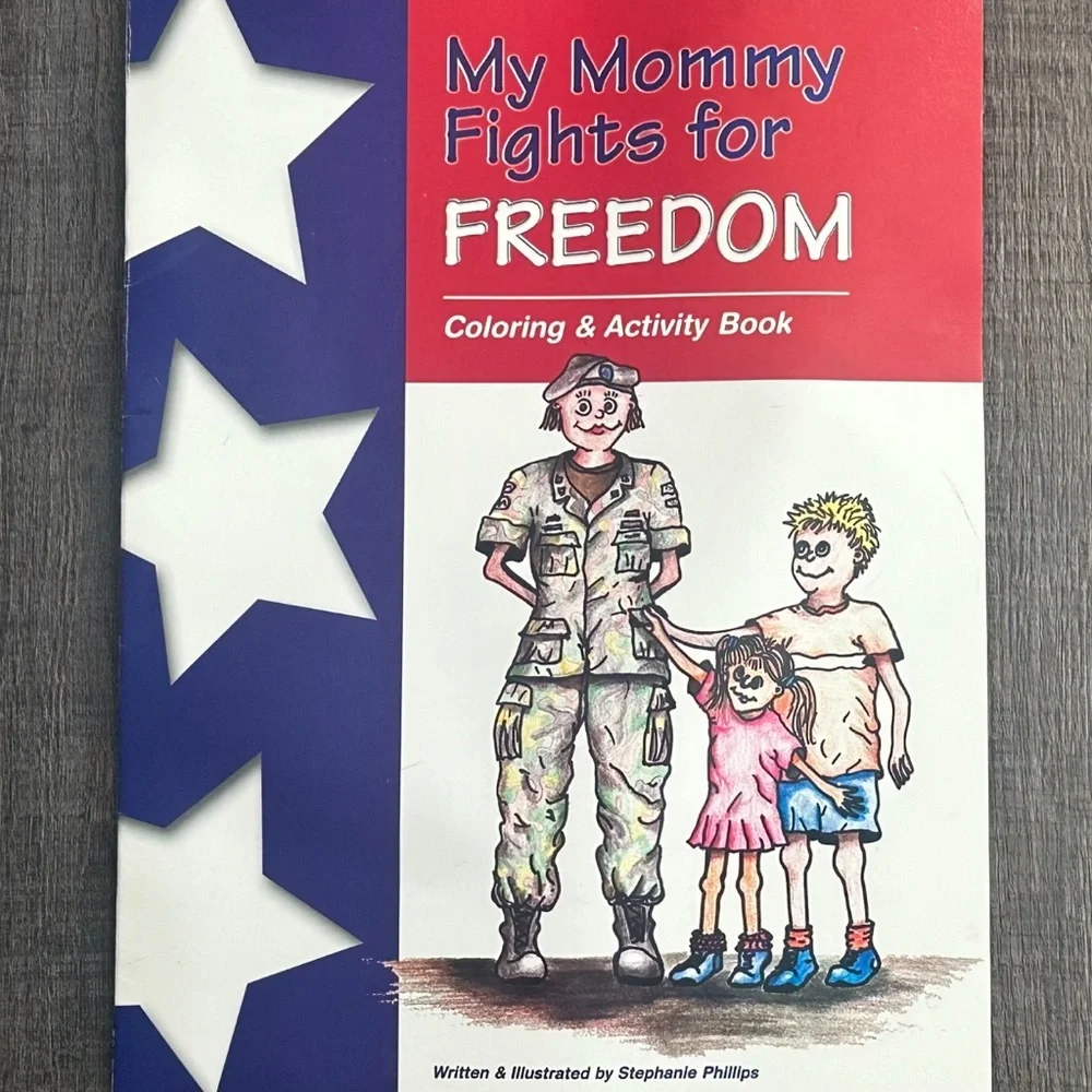 💞 New My Mommy Fights For Freedom Military Kids Coloring & Activity Book